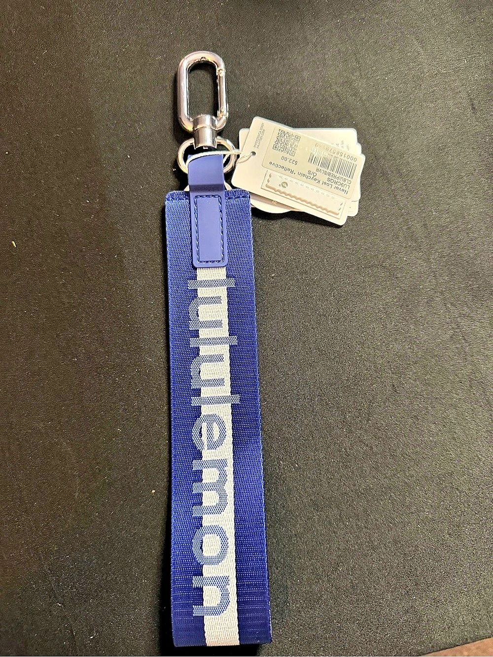 Lululemon Blue Logo Keychain NWT